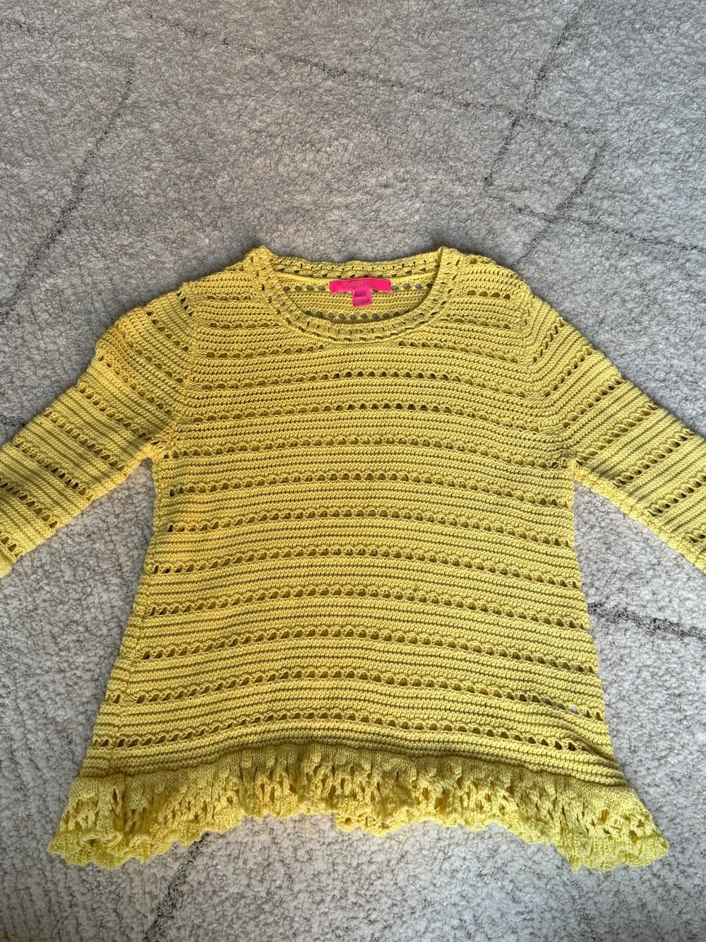 Lily Pulitzer Yellow Sweater Size Small